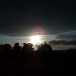 sunset from stone circle