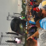 Sun breaks through the rain at the Other Stage