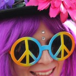 Fancy dress, peace and love