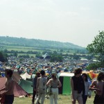 View Of Pyramid Stage And Tents.