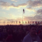 Sunset at the other stage