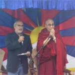 His Holiness the Dalai Lama & Alan Yentob in the Kings Field