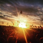 Sunset and Flags at the Other Stage
