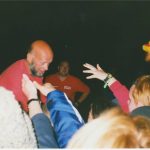 Michael says Hi to the crowd ! Pyramid Stage, Saturday night (I think) :)