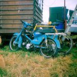 Honda Cub 90  wood sculptor's transport.