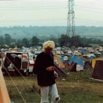 Pat at Glastonbury 1986