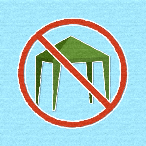 Please don’t bring a gazebo with you Glastonbury Festival