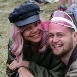 Happy couple at Glasto 2019