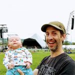 My son's first Glastonbury at six weeks old