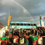 Rainbow over the cider bus 