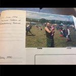 My dad & I at my first Glastonbury