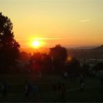 Sunset at the stone circle 2010