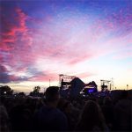 Sunset over the Pyramid Stage 