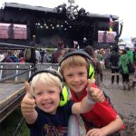 Introducing the family to Glasto