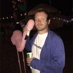 Me chilling with a flamingo