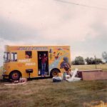 Setting up. Mum and dads veggie burger van