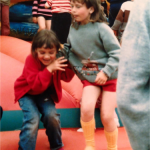 Bronwen and Jenni in the crèche 