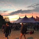 John Eel stage Sunday night sunset