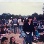 Camping in front of the Pyramid stage