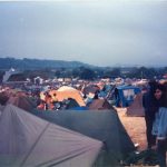 Camping in front of Pyramid Stage