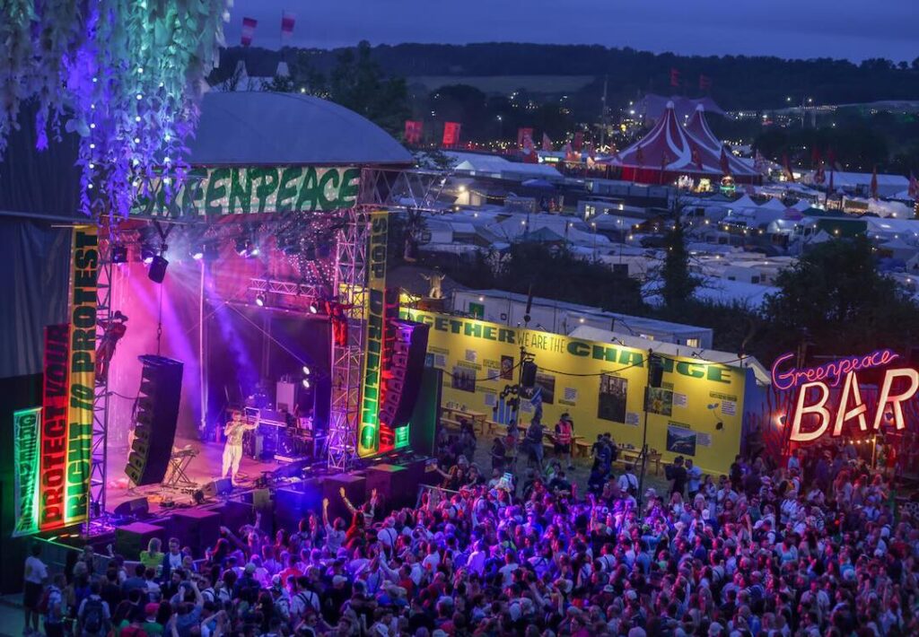 The Greenpeace Field at Glastonbury 2025