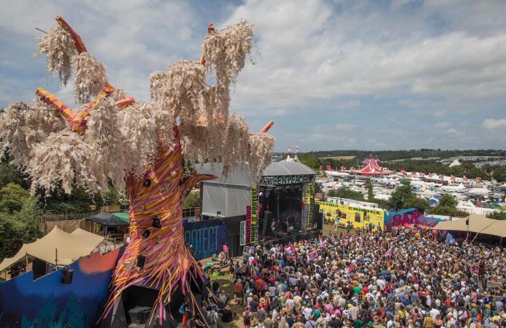 The Greenpeace Field at Glastonbury 2025