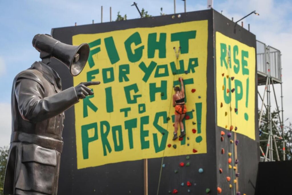 The Greenpeace Field at Glastonbury 2025