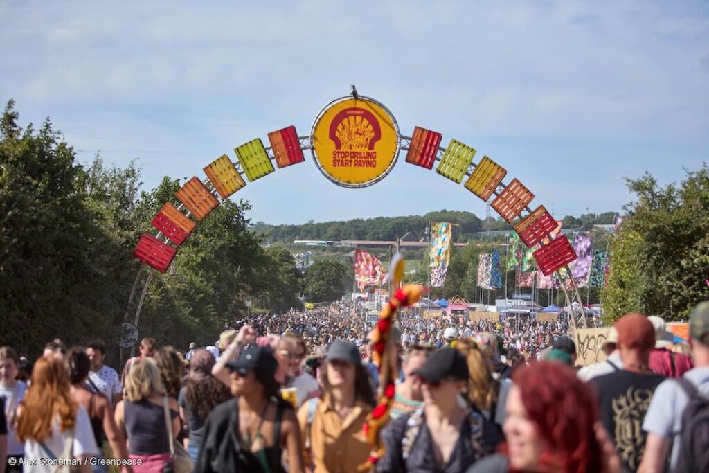The Greenpeace Field at Glastonbury 2025