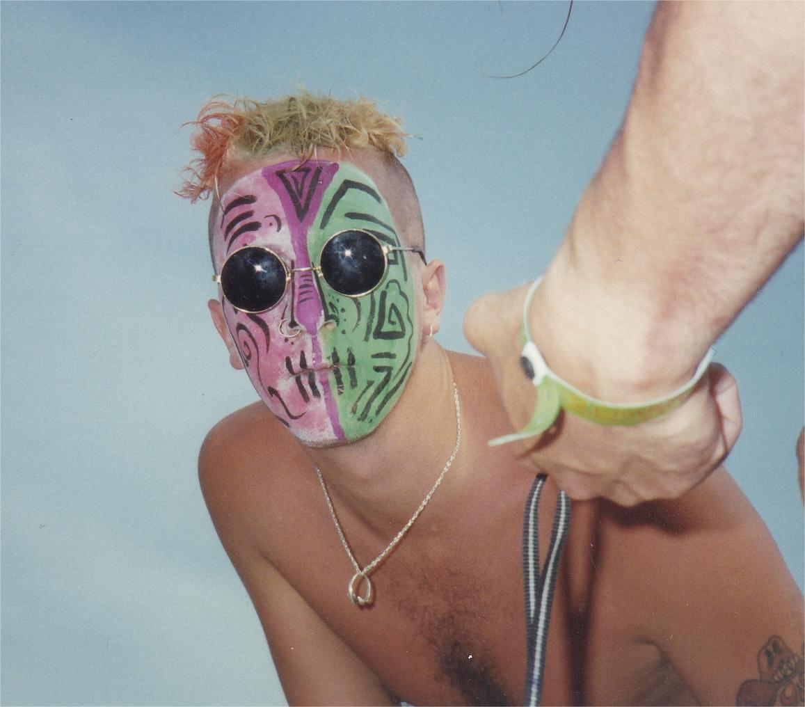 Glastonbury face paint. by Graham Bell